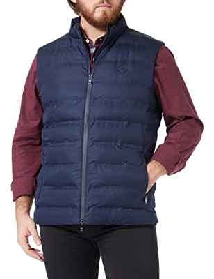 Hackett London LW Gilet Chaqueta, Azul Marino, L para Hombre