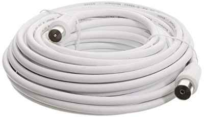 Hama 00011903 - Cable de Antena, 10 m, Color Blanco
