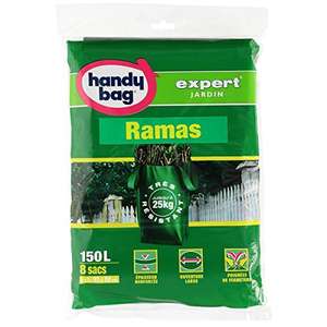 Handy Bag Bolsas Basura 150L Jardín extra resistentes (0,61€ unidad x 8)