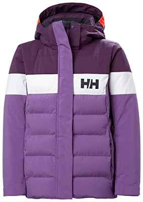 Helly Hansen Cascade Shield Jacket, Chaqueta De Pluma Para Acampada Y Marcha Niño Unisex Youth, Violeta (Purple), 12