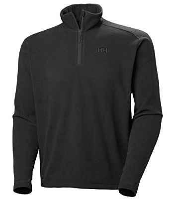 Helly Hansen Daybreaker 1/2 Zip Fleece Bufanda, Hombre, Negro, L