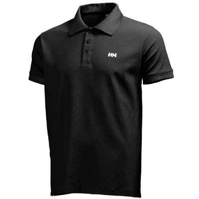 Helly Hansen Driftline Camiseta Tipo Polo de Manga Corta con Tejido de Secado rápido y Logo HH en el Pecho, Azul (Navy), L para Hombre