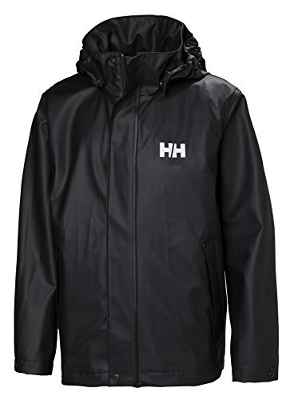 Helly Hansen Jr Moss Chaqueta Impermeable, Unisex niños, Negro, 16