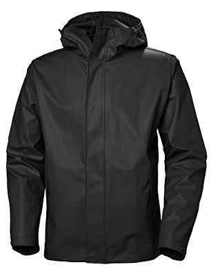 Helly Hansen Moss Outdoor Chaqueta Impermeable, Hombre, Negro, 2XL
