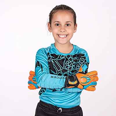 HO Soccer Jersey Furious Camiseta De Portero, Unisex niños, Azul/Negro, 10