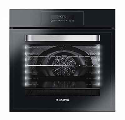 Hoover H-OVEN 300 PLUS - HOT7174BI WIFI/E - Horno eléctrico, 70 litros, 3 resistencias, Wi-Fi, Temporizador, 9 funciones, Ventilador de enfriamiento, Doble LED, Pantalla táctil, A+, Negro