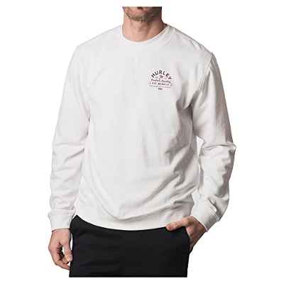 Hurley M Custom Quality Summer Crew, Blanco, L