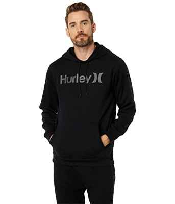 Hurley Oao Solid Summer Po, Sudadera Hombre, Preta (Black), M