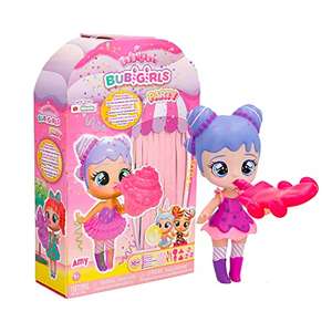 IMC Toys Amy, Muñeca Sorpresa Coleccionable a Vestir que Infla Pompas con 12 Accesorios