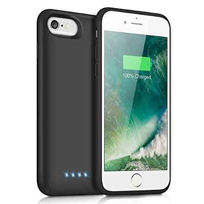 iPosible Funda Batería para iPhone 6/6S/7/8 6000mAh[2019 Versión Actualización] Funda Cargador Portatil para iPhone 6/6S/7/8 Batería Externa Recargable Carcasa Batería [4.7 Pulgadas]