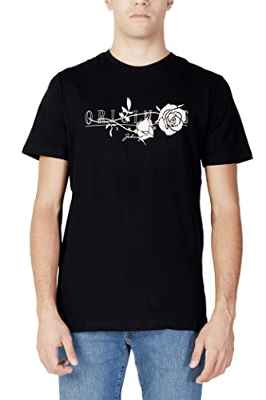 Jack & Jones Jcobooster tee SS Crew Neck Nov 22-Póster Camiseta, Negro, L para Hombre