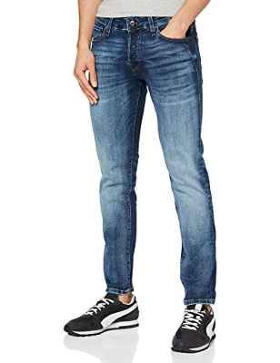 JACK & JONES Jjiglenn Jjicon JJ 057 50sps Noos Vaqueros Slim, Azul (Blue Denim), W32/L32 (Talla del Fabricante: 32) para Hombre