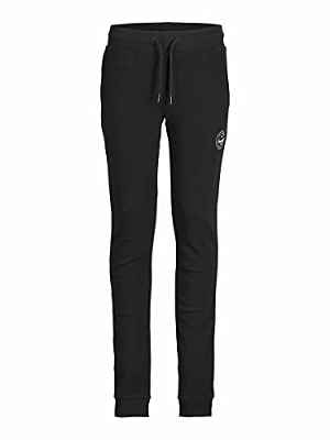 Jack & Jones JJIGORDON JJSHARK Sweat Pants AT Noos JR Pantalones Deportivos, Negro, 176 para Niños