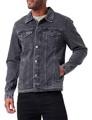 Jack & Jones Jjijean Jjjacket Na 711 Chaqueta Vaquera, Black Denim, L para Hombre