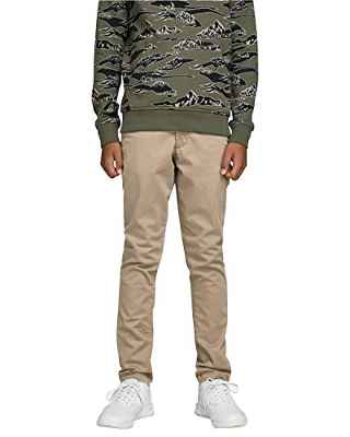 Jack & Jones JJIMARCO JJBOWIE SA Beige Noos JR Pantalón, 158 para Niños