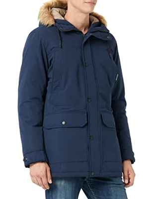 Jack & Jones Jjwinner Parka Fur Chaqueta, Azul Marino, M para Hombre