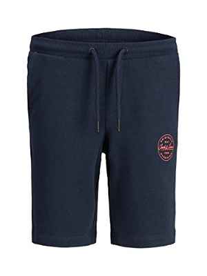 Jack & Jones Junior Jji Shark Jjsweat Shorts Viy Jr Noos Pantalones Cortos Informales, Blazer Azul Marino, 152 para Niños