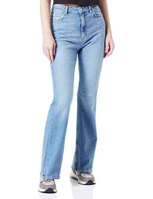 JACK&JONES JXTURIN Bootcut HW CC7006 Noos Pantalones, Medium Blue Denim, 32/32 De Las Mujeres