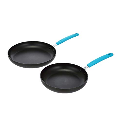 Juego de 2 sartenes antiadherentes con recubrimiento anodizado 24/28 cm