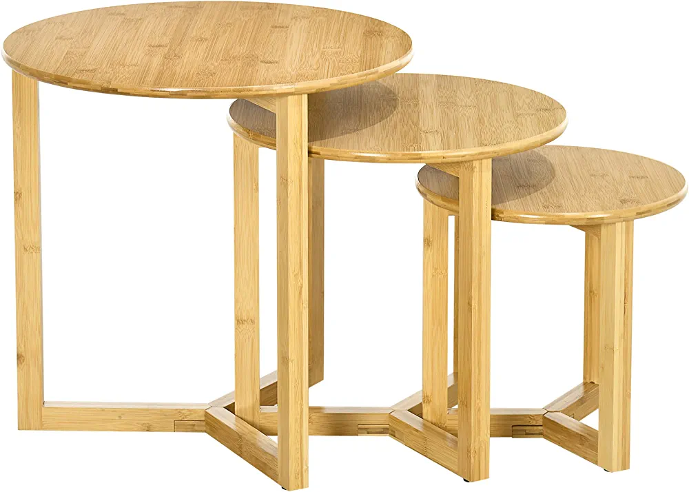 Juego de 3 mesas de centro Homcom