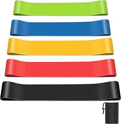 Juego de 5 bandas elásticas de musculación Bobicon