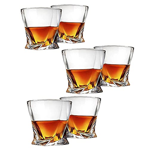 Juego de 6 vasos de whisky Twist