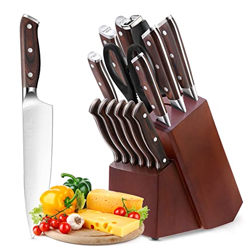 Juego de cuchillos para cocina de 15 piezas