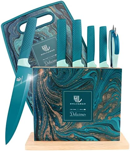 Juego de cuchillos + tabla de cortar