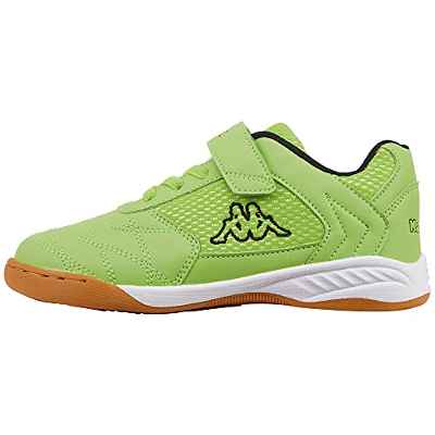 Kappa DAMBA K Unisex Kids, Zapatillas para Correr de Carretera Adulto, Verde (Color Verde Y Negro), 35 EU