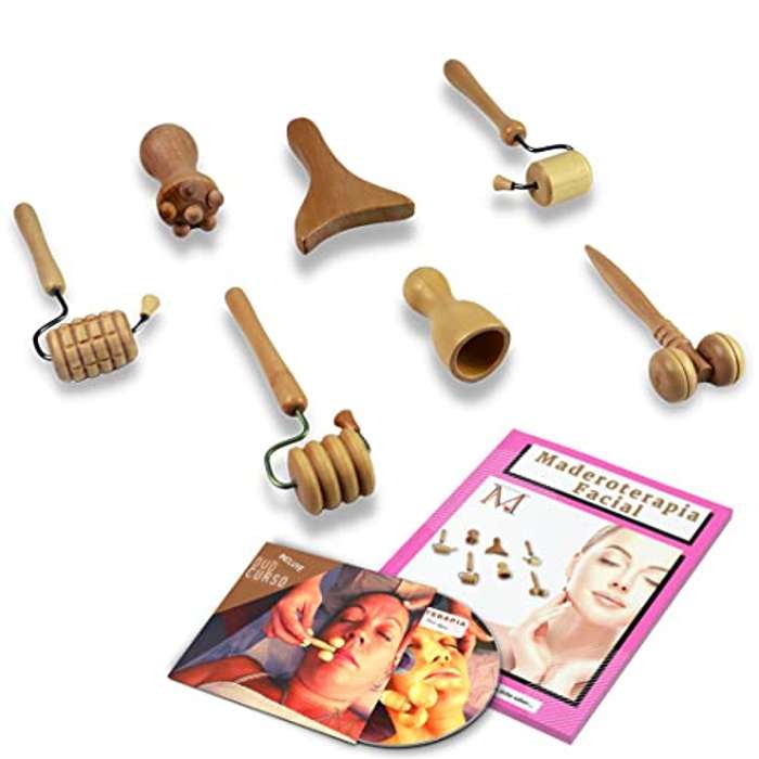 Kit Maderoterapia Facial con DVD y libro