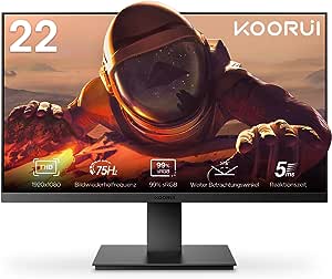 KOORUI Monitor de 22” FHD 75 Hz