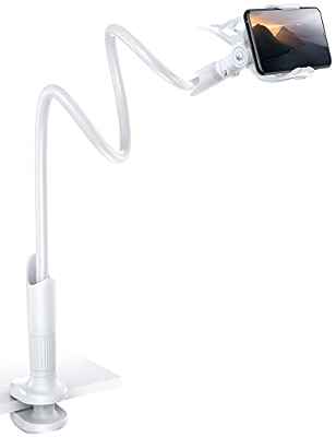 Lamicall Soporte Móvil con Cuello de Cisne - Soporte Teléfono e Smartphones para iPhone 13 Pro Max, 12 Pro MAX / Mini, 11 Pro XS MAX XR X 8 7 6 Plus, Samsung, Huawei, Otras Smartphones - Oro Rosa