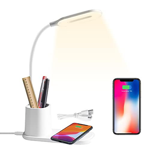 Lámpara escritorio LED con cargador inalámbrico