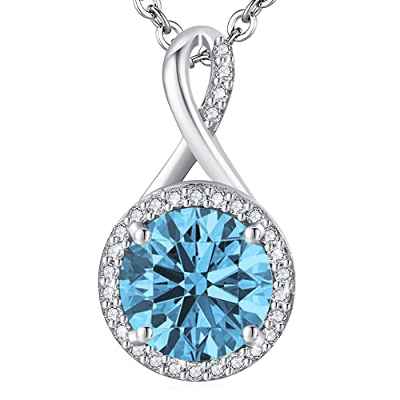 LAVUMO Collar Mujer de Plata 925 Hipoalergénico Colgante Mujer Joyas de Mujer Regalos para San Valentin Navidad Cumpleaños DÍA de La Madre para Novia Esposa Madre de Regalo Original Mujer