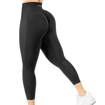 Leggins Mujer Push Up Capri Leggins Deportivo de Mujer Cintura Alta Leggings Mallas para Running Training Fitness Estiramiento Yoga y Pilates Leggings Push Up Mujer sin Bolsillos Compresión Pantalón