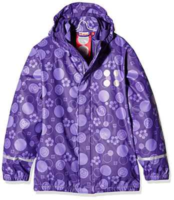 LEGO Jamaica 101 Chaqueta Impermeable, Niñas, Morado (Dark Purple), 9 Years (Tamaño del Fabricante:134)