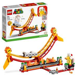 LEGO Super Mario Set de Expansión: Gran Ola de Lava, Hermano Fuego y 2 Gotas de Lava, Coleccionable Mario Bros, Juguete de Construcción,