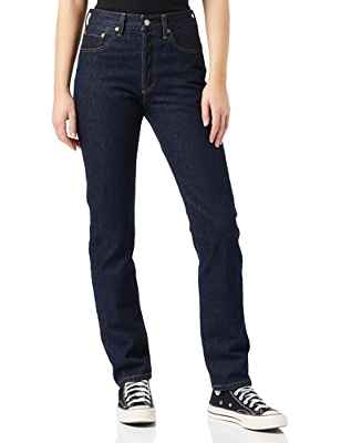 Levi's 501 Original Jeans, Dark Indigo-Flat Finish, 29W / 32L para Mujer