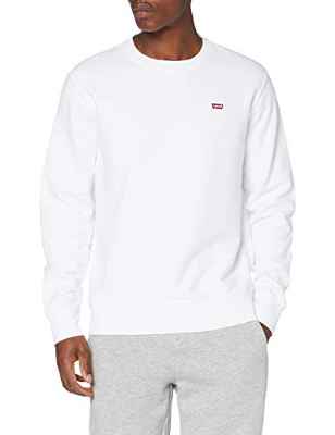Levi's Crew Sudadera, Blanco, XXL para Hombre