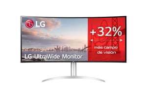 LG 40WP95C-W (40" IPS [5120 x 2160] 72Hz; 300cd/m²; DCI-P3>98%; HDMI, DP, USB-A y C; HDR10; altavoces 2x10 W; ajuste inclinación y altura)