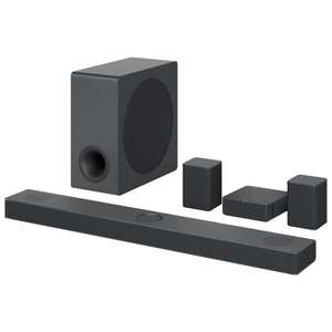 LG S80QR - Barra de Sonido Inteligente, 620W, 5.1.3 canales, Triple Altavoz Atmos Vertical, Altavoces Traseros Incluidos