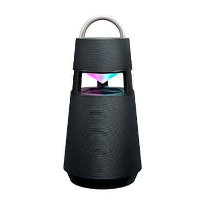 LG XBOOM 360 RP4G - Altavoz Bluetooth, 120W de Potencia, Iluminación LED, Bateria 10h, Diseño Elegante Exclusivo, Sonido Premium Omnidireccional, Color Verde