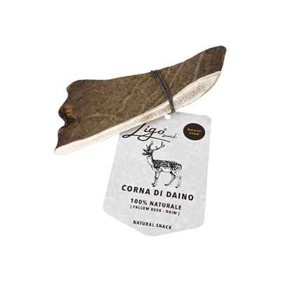 LIGO Natural Snack - Asta de gamo para Perros Masticar para Perros, 100% Naturales y ecológicas, Juguete Masticador, Ideal para la higiene Dental (S)