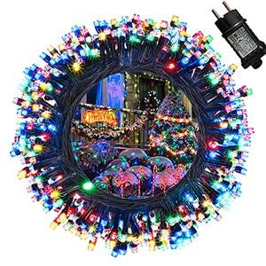 Luces Arbol Navidad - Guirnalda Luces 35M 350 LED Colores con 8 Modelos de lluminación, Conectable, Luces Navidad Exterior