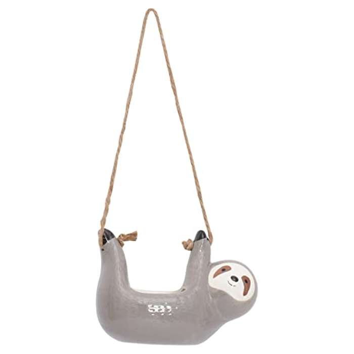 Macetero colgante de cerámica 