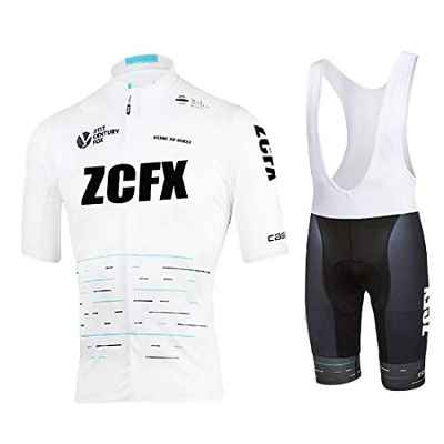 Maillot de Ciclismo para Hombre Maillot de Ciclismo de Manga Corta + Shorts de Tirantes Uniforme de Equipo de Ciclismo de Verano Conjunto de Ropa Deportiva al Aire Libre (Color Y909,Talla XL)