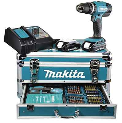 MAKITA DHP453RFX2- Martillo ligero SDS plus 2 x 18V 3Ah, Li-ion + maletin Makpac