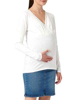 MAMALICIOUS Mlamy Slim Denim Abk-Falda, Medio De Mezclilla Azul, L para Mujer