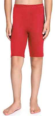 Merry Style Leggins Mallas Pantalones Cortos Ropa Deportiva Niña MS10-227(Rojo, 110 cm)