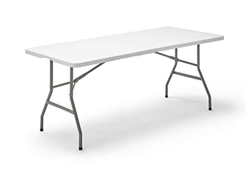 Mesa Plegable Multifuncional, 180x74x74cm, Blanco